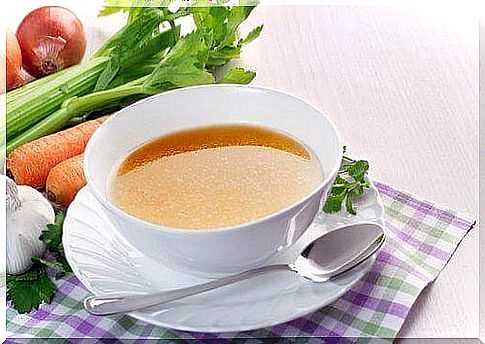 Soup helps against vomiting