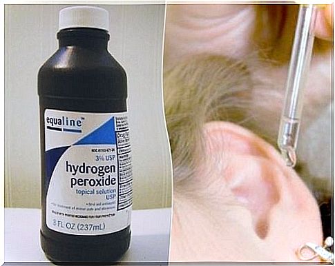 Use hydrogen peroxide to remove water from your ears.