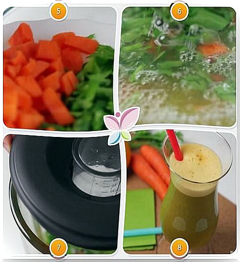 Carrot and orange juice preparation