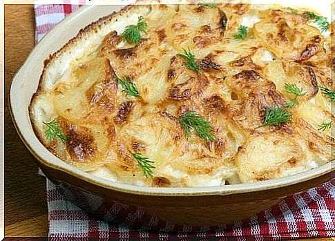 Swiss potato gratin