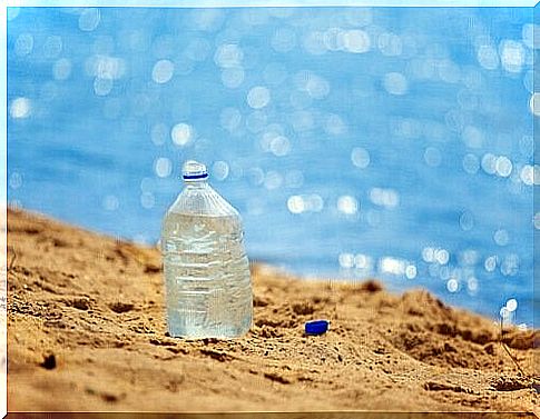 Water in plastic bottles