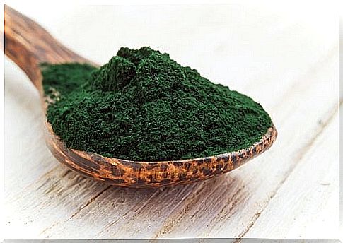 Dried spirulina