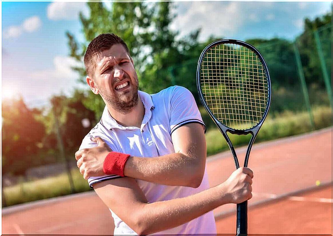 Shoulder tendonitis - tennis player