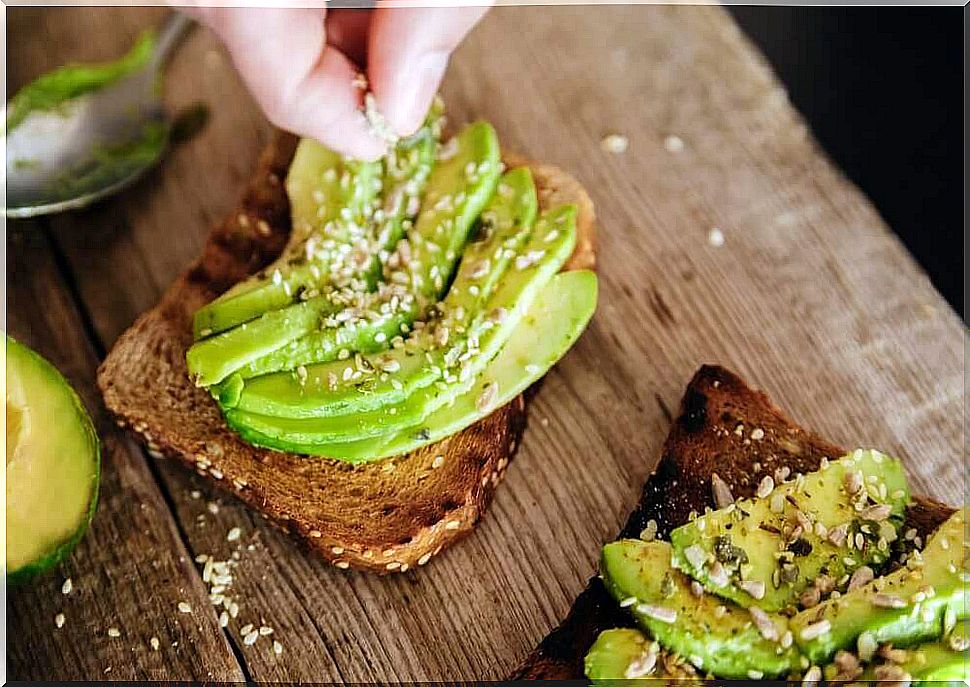 Avocado, tomato and cheese toast for the perfect breakfast